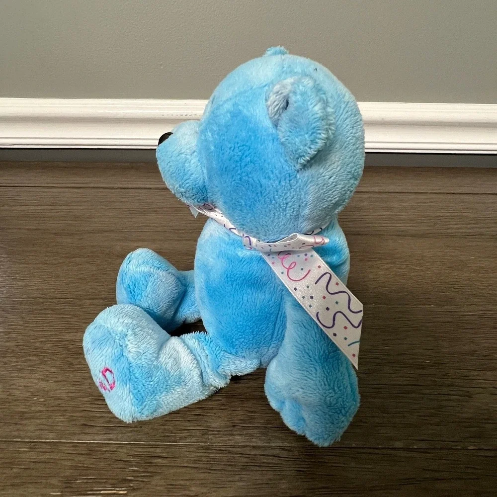 Ganz Plush Teddy Bear #1 Grad Blue Stuffed Animal Toy‎ with Ribbon
